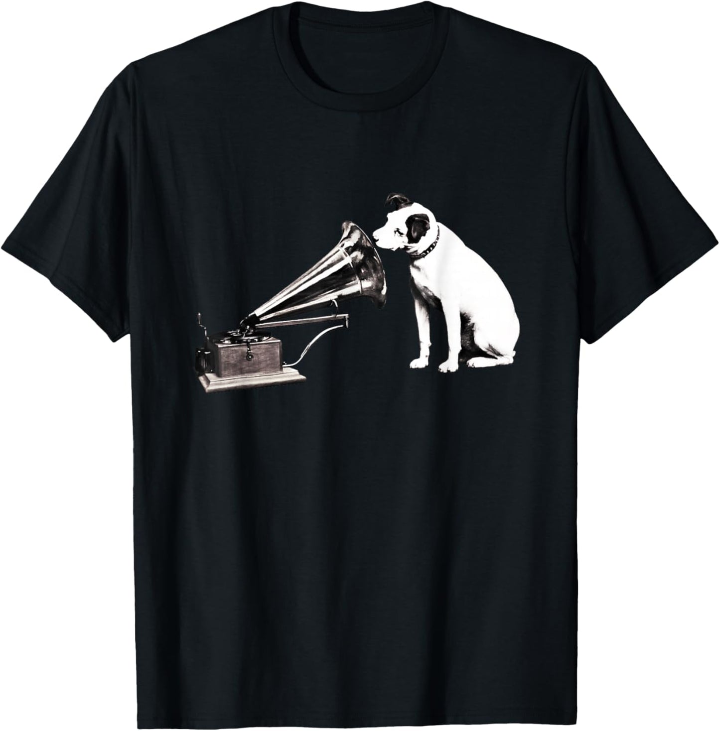 Voice of His Master Painting T-Shirt - T-Shirt | Black