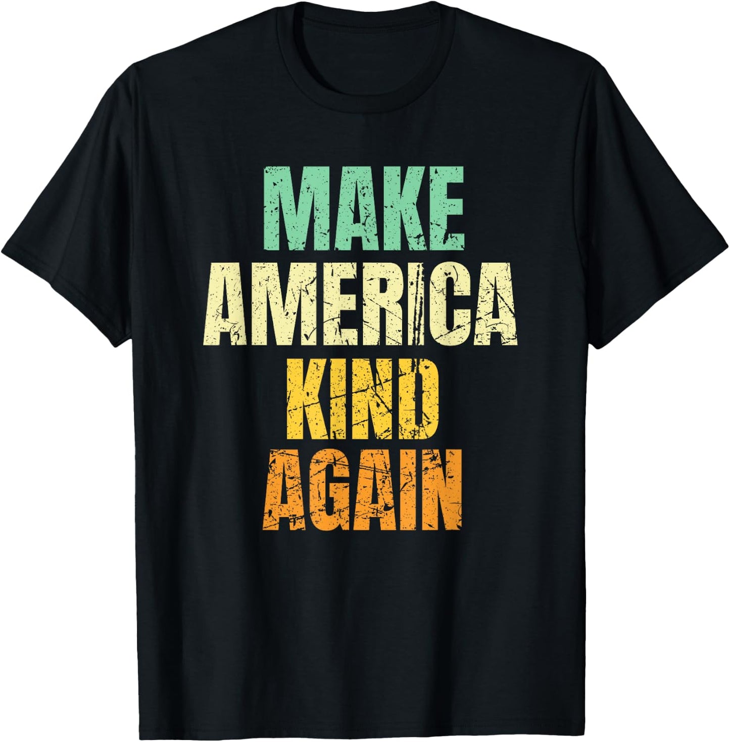 Vintage Make America Kind Again T-Shirt - T-Shirt | Black