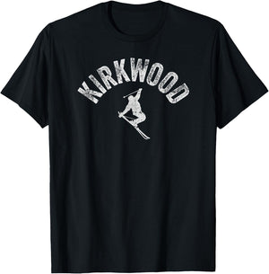 Ski Kirkwood CA Vintage Skiing Cool Kirkwood California Ski T-Shirt - T-Shirt | Black