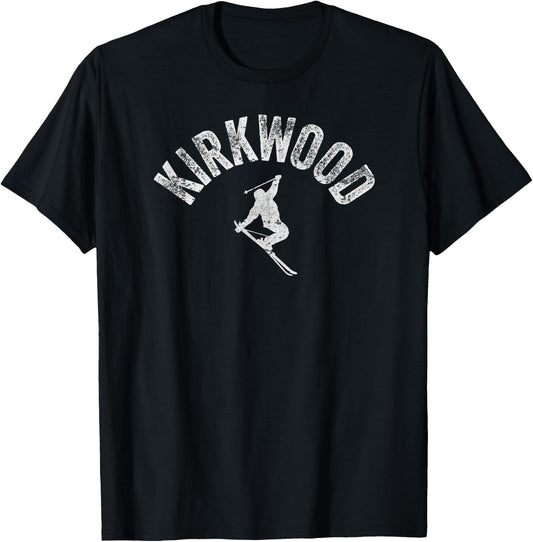Ski Kirkwood CA Vintage Skiing Cool Kirkwood California Ski T-Shirt - T-Shirt | Black