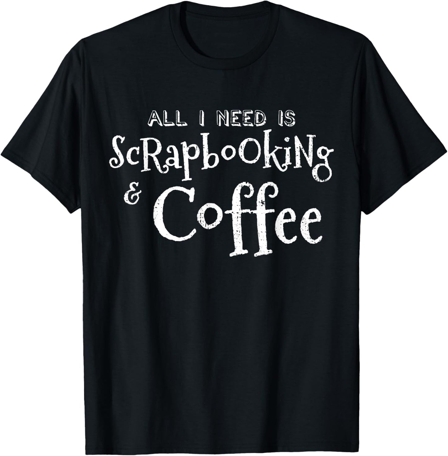 Rinnomagicalo Scrapbooking Coffee Vintage T-Shirt - T-Shirt | Black