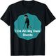 I Do All My Own Stunts American Football T-Shirt - T-Shirt | Black