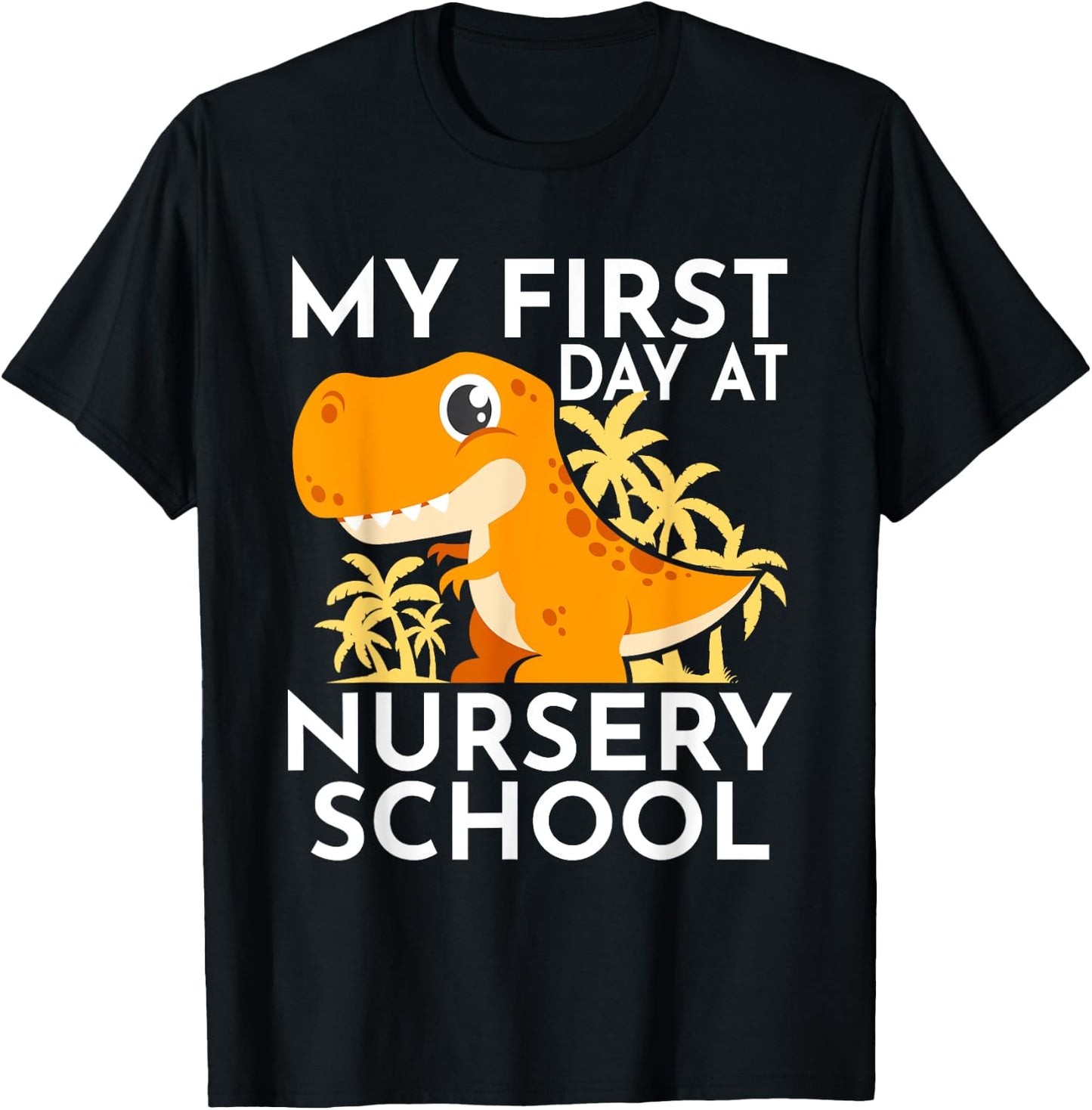 My First Day At Nursery School T-Shirt - T-Shirt | Black
