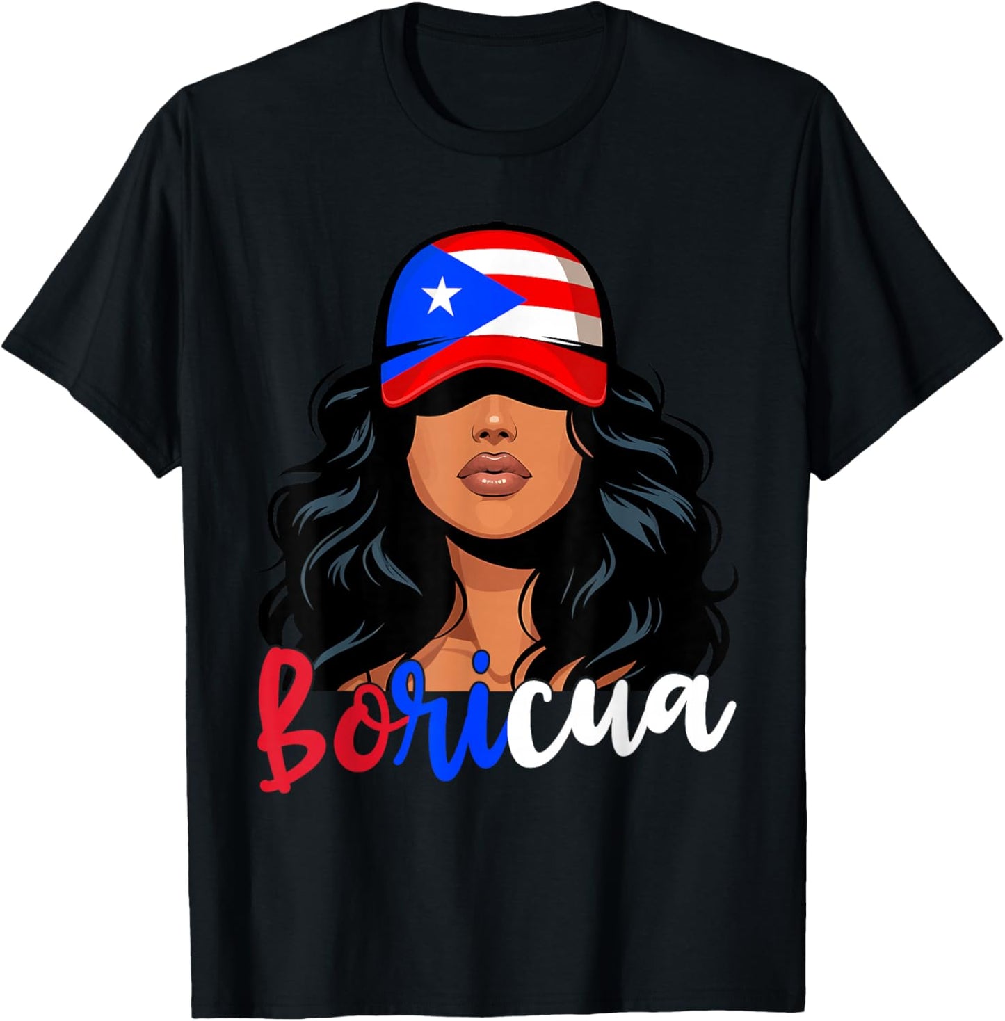 Puerto Rican Girl Puerto Rico Flag Proud Boricua Women T-Shirt - T-Shirt | Black