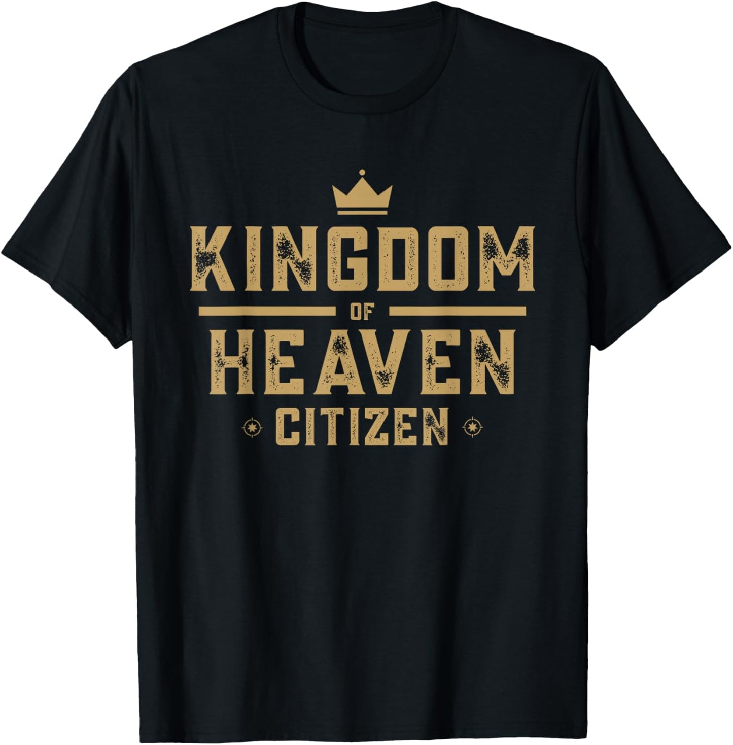 Kingdom of Heaven Citizen Jesus is King Christian Men Women T-Shirt - T-Shirt | Black