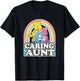 Care Bears Caring Aunt Retro Rainbow Grumpy Group Shot T-Shirt - T-Shirt | Black