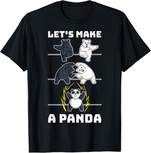 Lets Make A Panda T-Shirt - T-Shirt | Black