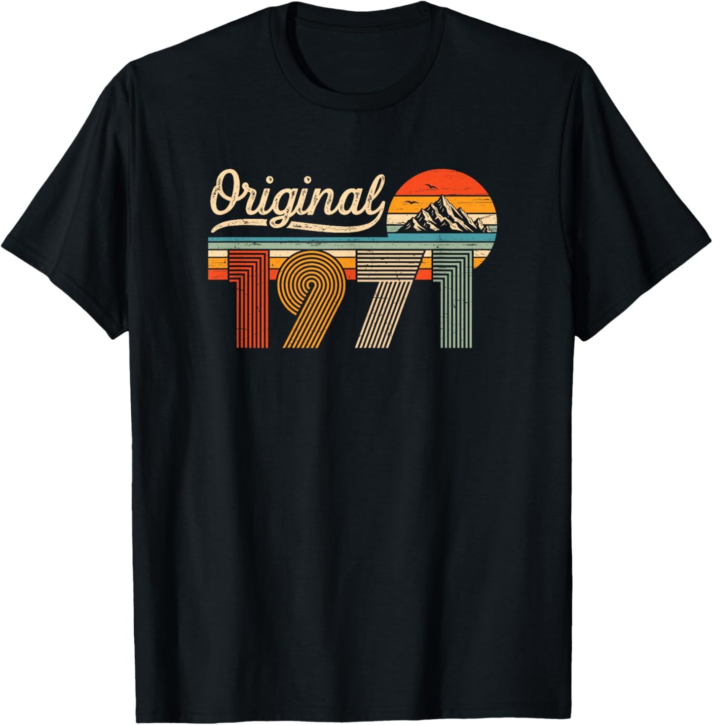 Original 1971 Jahrgang Vintage 55 Jahre Geburtstag Mann Frau T-Shirt - T-Shirt | Black