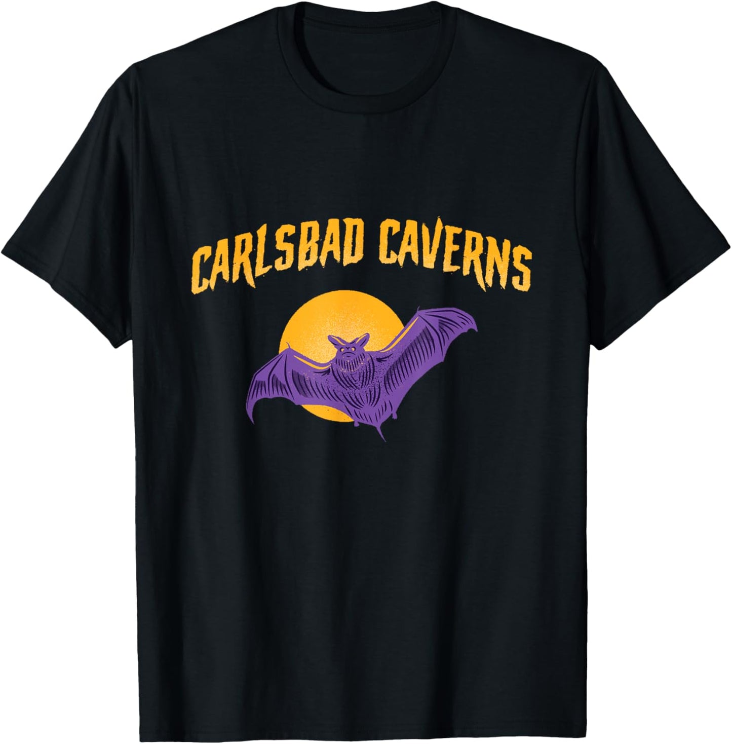 A Bat Flying In Carlsbad Caverns National Park New Mexico T-Shirt - T-Shirt | Black