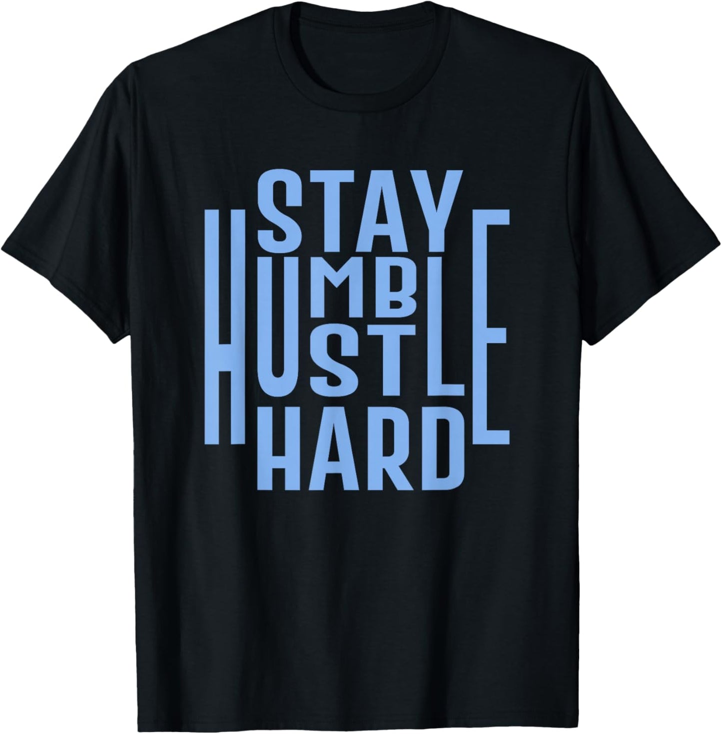Concrete And Luxury Stay Humble University Blue T-Shirt - T-Shirt | Black