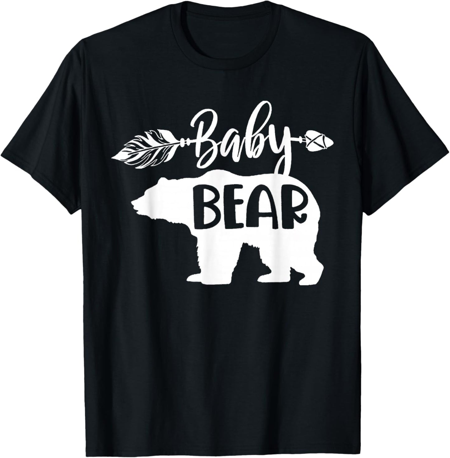 Funny Baby Bear Family Matching Kid Men Women Gifts T-Shirt - T-Shirt | Black