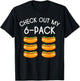 Funny Check Out My 6 Pack Hotdog, Funny Hot Dog Lovers Gym Men Women T-Shirt - T-Shirt | Black