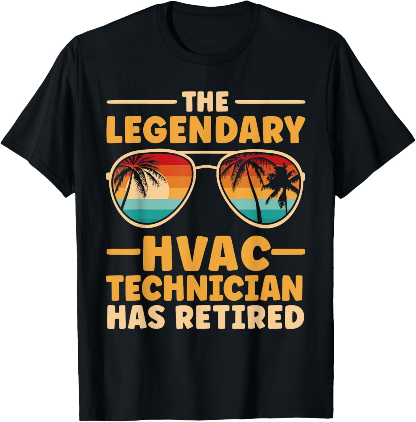 Retired HVAC Technician Retirement T-Shirt - T-Shirt | Black