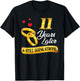 Celebrate 11 Years Of Marriage! 11th Wedding Anniversary T-Shirt - T-Shirt | Black