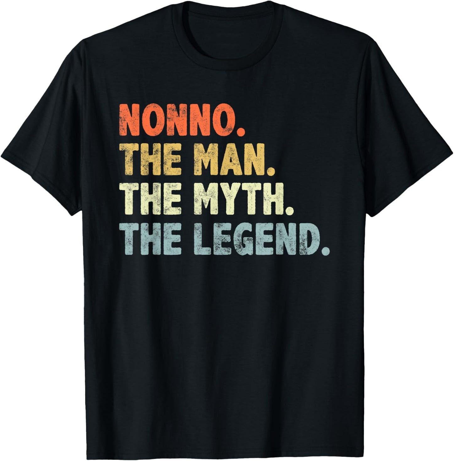 Nonno The Man Myth Legend Father’s day Gift Dad Grandpa T-Shirt - T-Shirt | Black