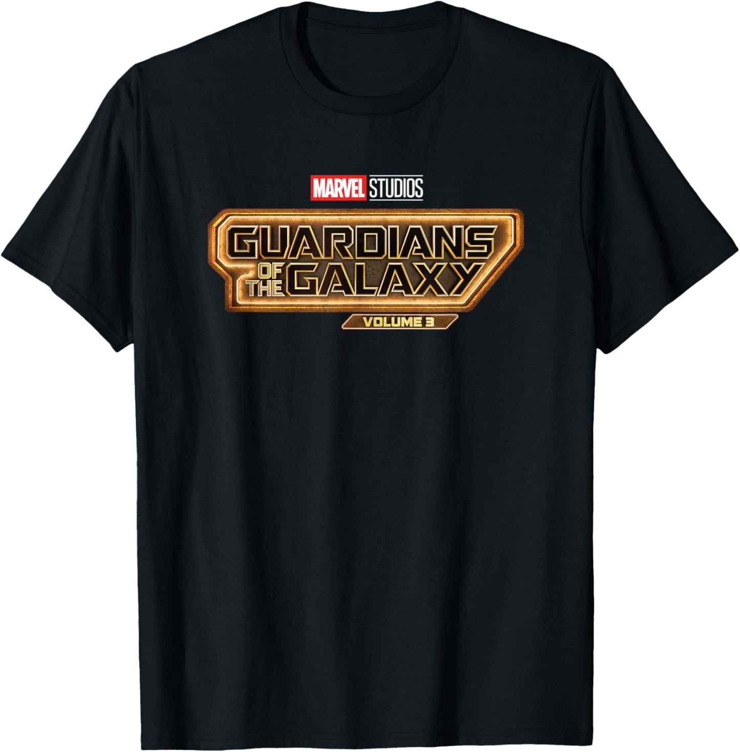 Marvel Guardians of the Galaxy Volume 3 Movie Logo T-Shirt - T-Shirt | Black