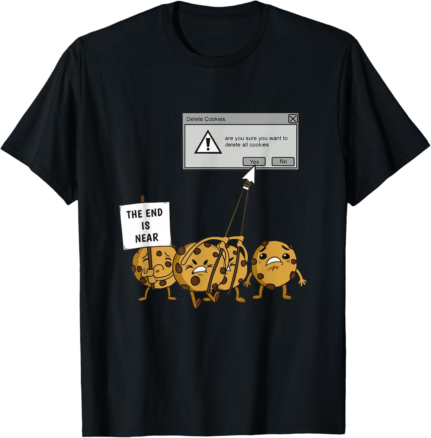 Delete All Cookies Software Engineer T-Shirt - T-Shirt | Black