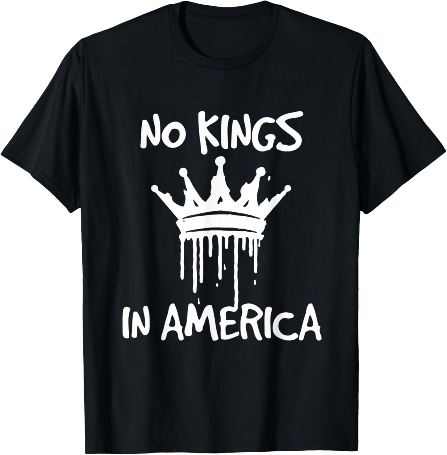 No Kings In America Democracy Court Ruling Saying T-Shirt - T-Shirt | Black