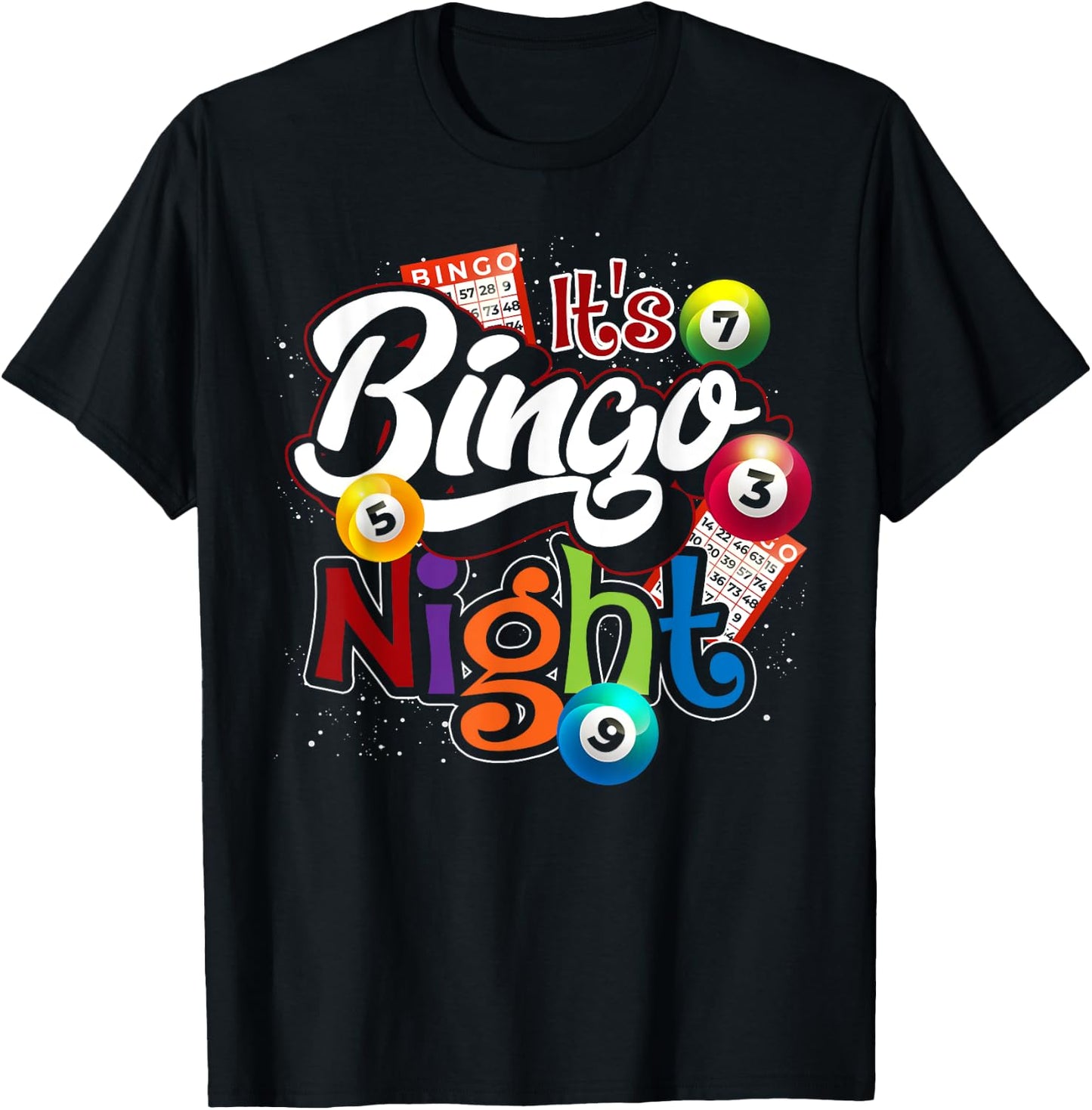 Bingo Night Gift Bingo Player Lottery Winner Gambling Bingo Small T-Shirt - T-Shirt | Black