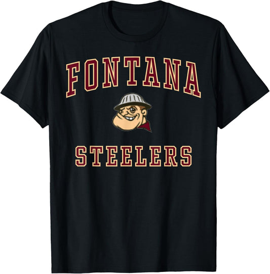 Fontana High School Steelers C1 T-Shirt - T-Shirt | Black