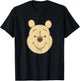 Disney Winnie The Pooh Classic Vintage Bear Big Face T-Shirt - T-Shirt | Black