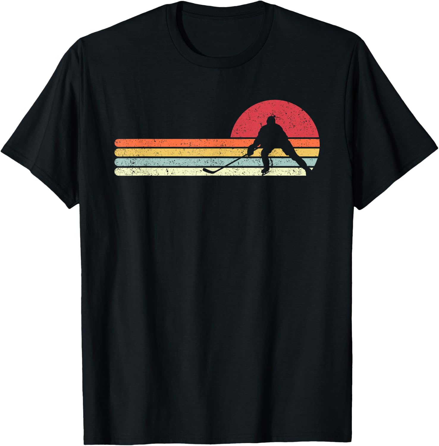 Ice Hockey Shirt. Retro Style For Hockey Player T-Shirt - T-Shirt | Black