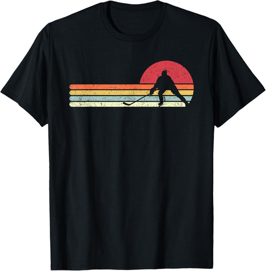 Ice Hockey Shirt. Retro Style For Hockey Player T-Shirt - T-Shirt | Black