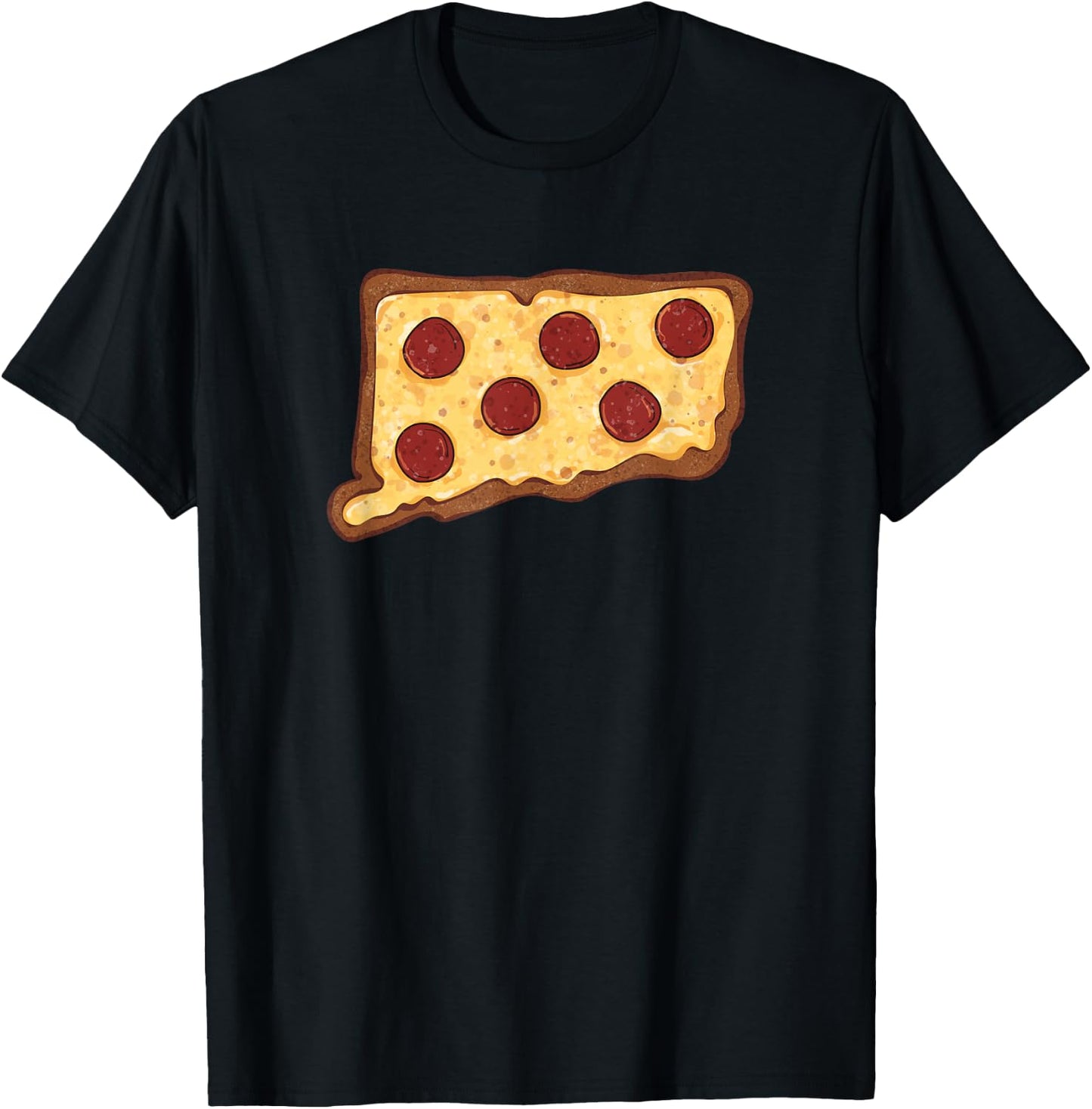 Connecticut Pizza T-Shirt - T-Shirt | Black
