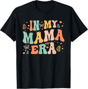 Retro Groovy In My Mama Era Mother's Day Gifts Women T-Shirt - T-Shirt | Black