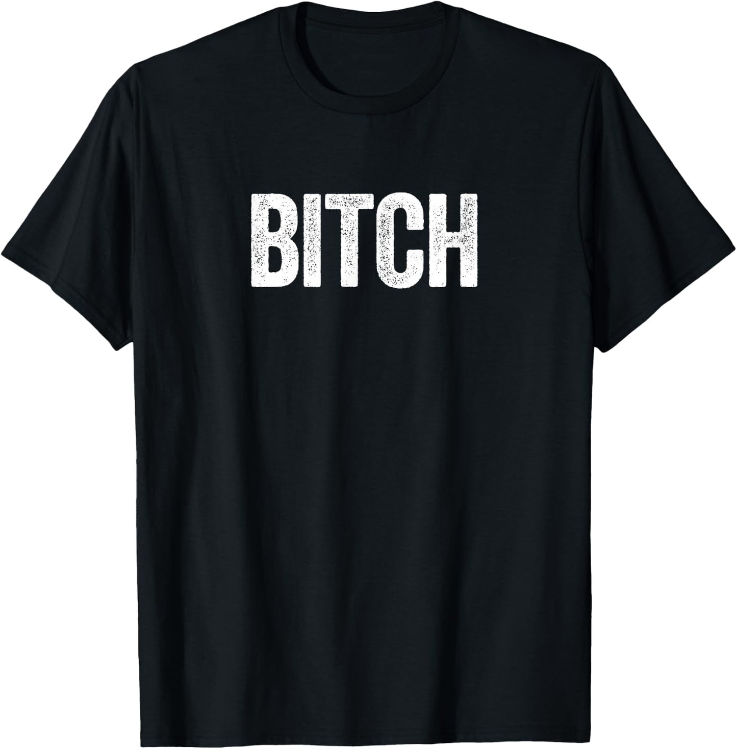 Bitch. Festive, Funny, Him and Her, Couples T-Shirt - T-Shirt | Black