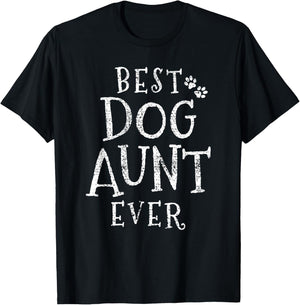 Dog Aunt Auntie T-Shirt - T-Shirt | Black