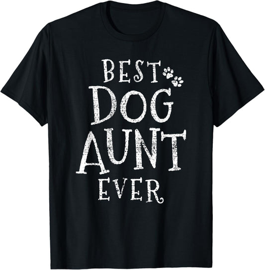 Dog Aunt Auntie T-Shirt - T-Shirt | Black