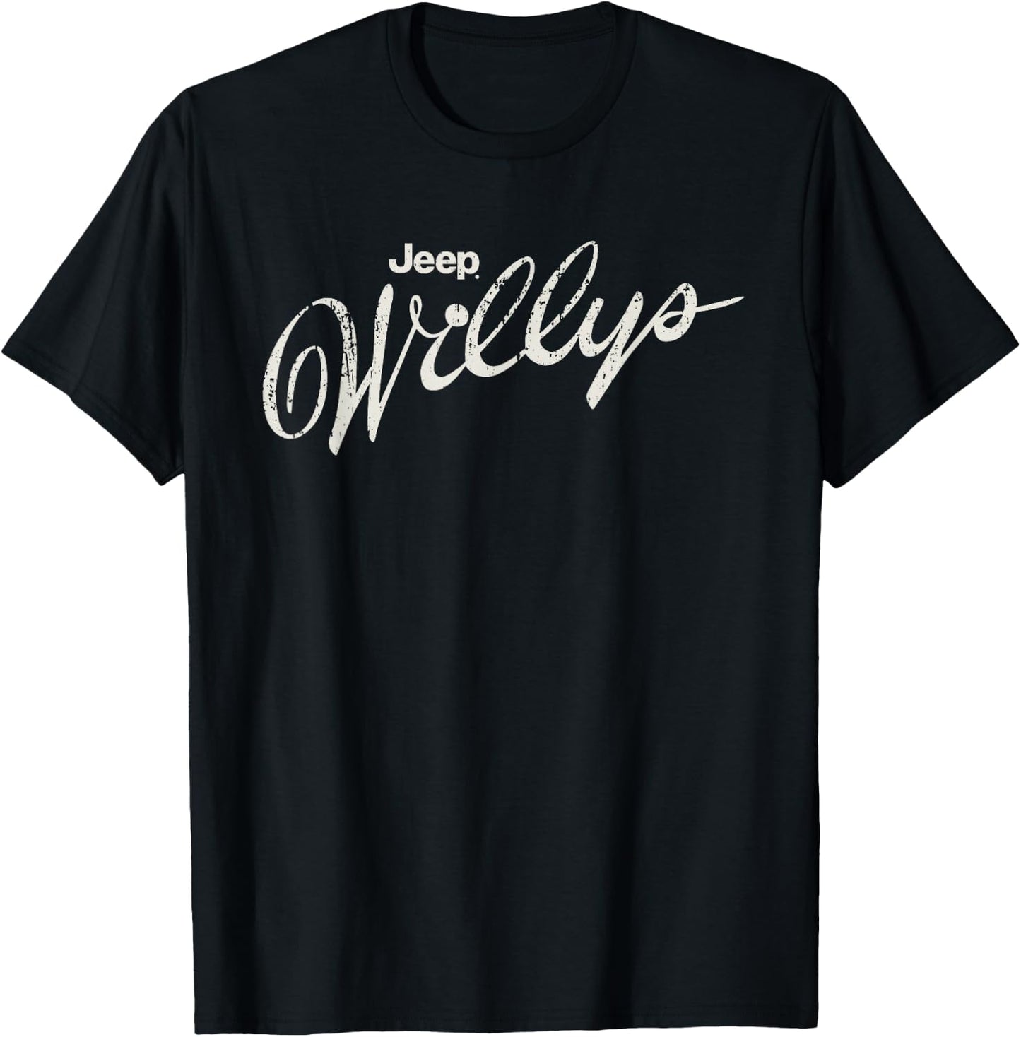 Jeep Willys Script Logo T-Shirt - T-Shirt | Black
