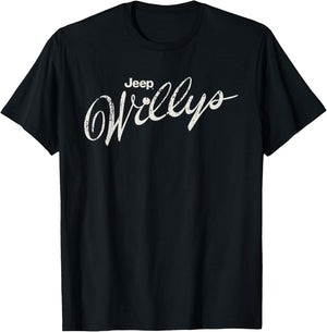 Jeep Willys Script Logo T-Shirt - T-Shirt | Black