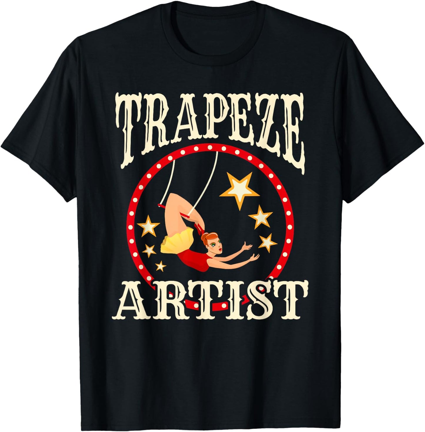 Circus - Trapeze - Trapeze Artist Costume T-Shirt - T-Shirt | Black