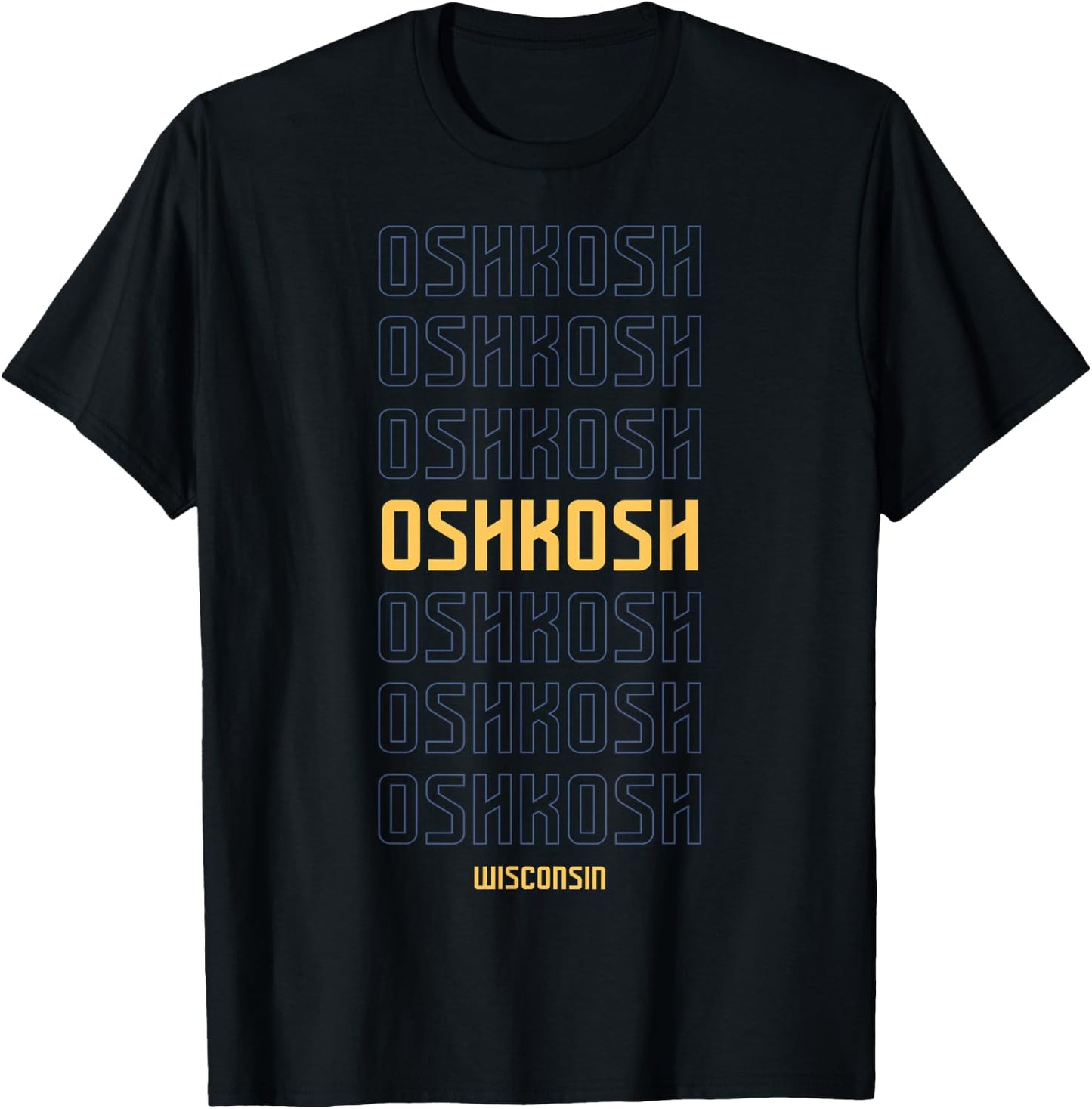 Oshkosh Wisconsin T-Shirt - T-Shirt | Black