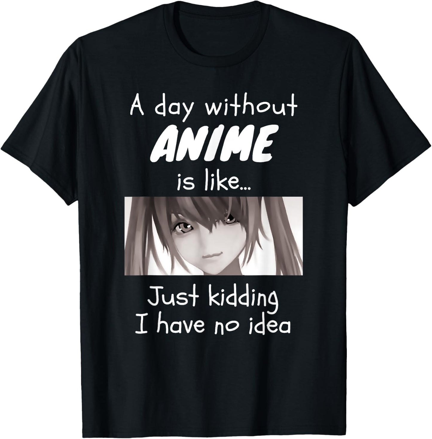 Anime Clothes Girls Women Funny Anime Outfits Cosplay Anime T-Shirt - T-Shirt | Black