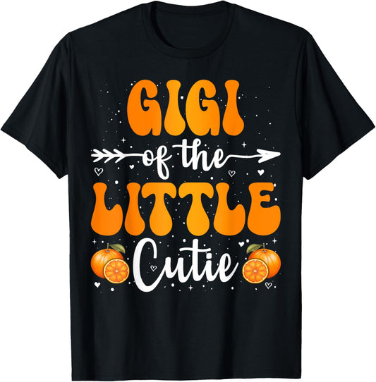 Gigi Of The Little Cutie Orange Clementine Birthday Party T-Shirt - T-Shirt | Black
