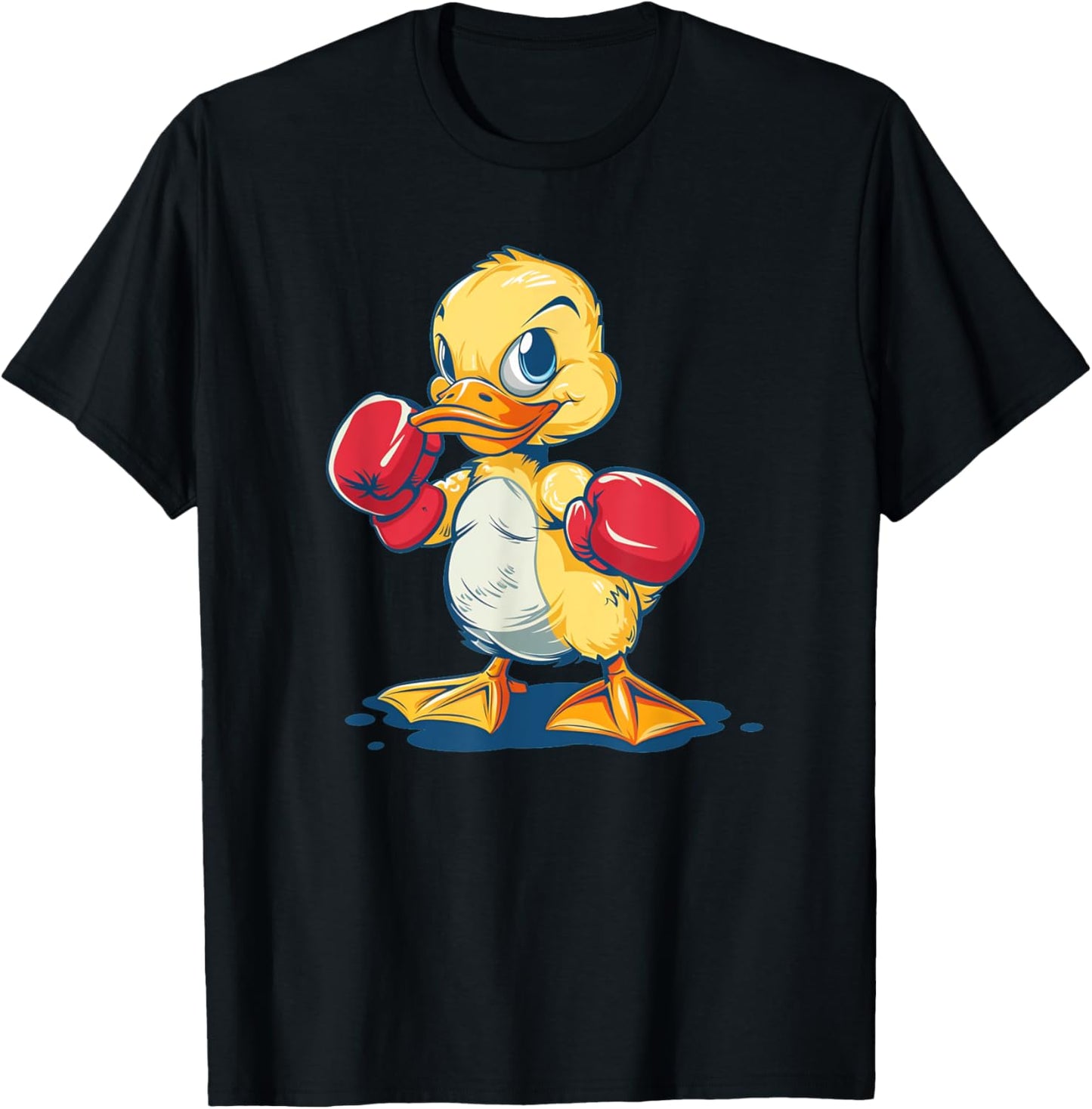 Funny Duck with boxing Gloves Costume for Ducks Lovers T-Shirt - T-Shirt | Black