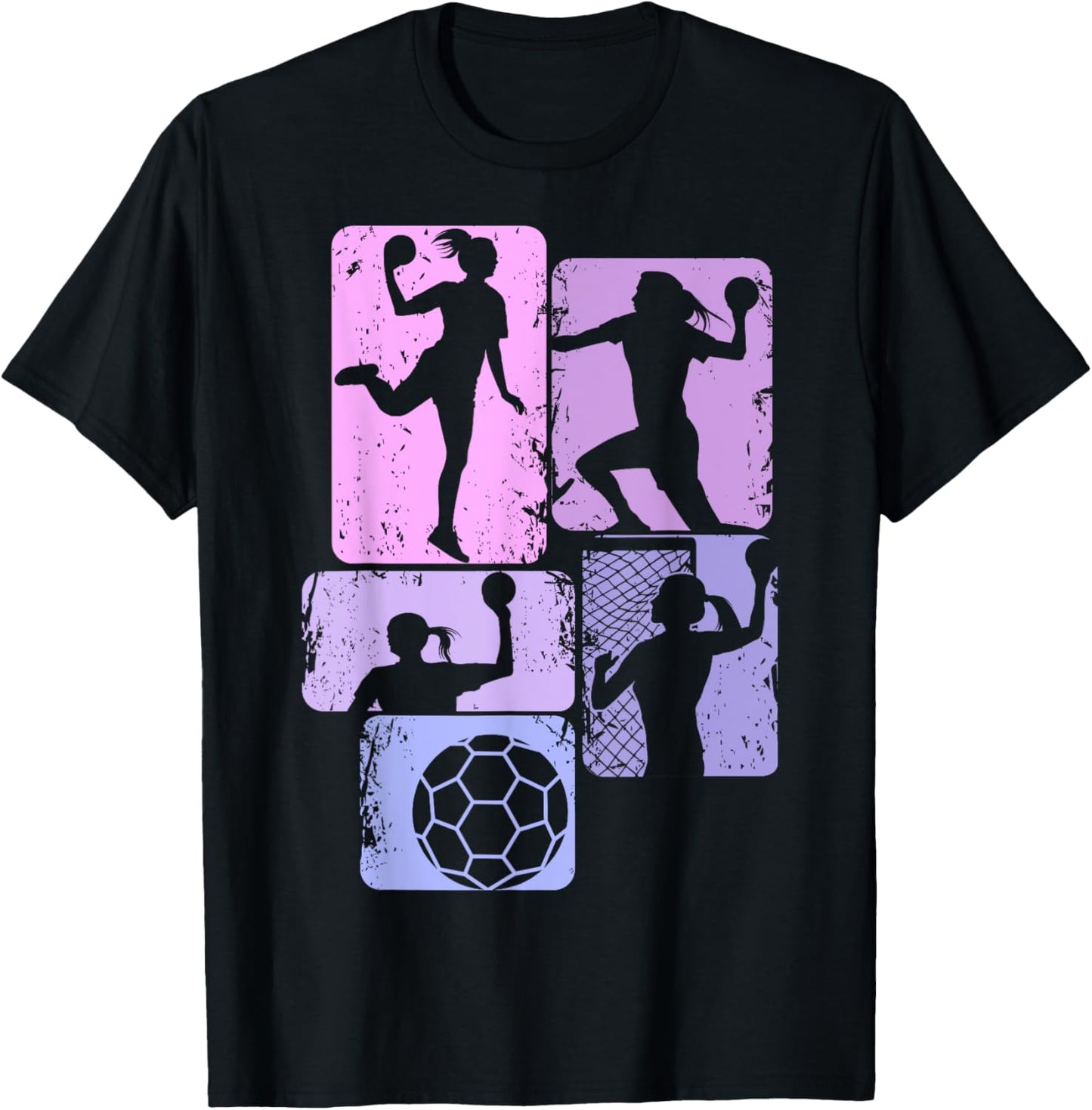 Handball Handballerin Mädchen Kinder Frauen T-Shirt - T-Shirt | Black