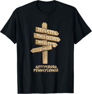 Gettysburg Pennsylvania American civil war - US History T-Shirt - T-Shirt | Black