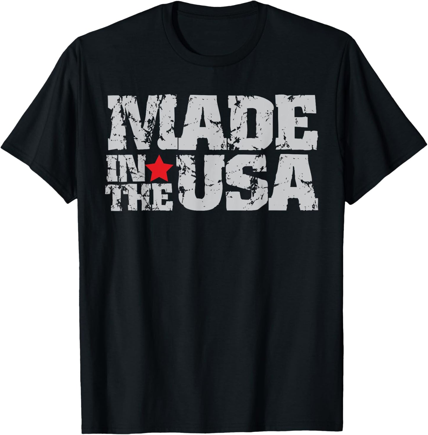 Made in the USA, Proud Born in the USA T-Shirt - T-Shirt | Black