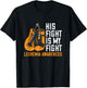 Leukemia My Fight Boxing Orange Ribbon Leukemia Awareness T-Shirt - T-Shirt | Black