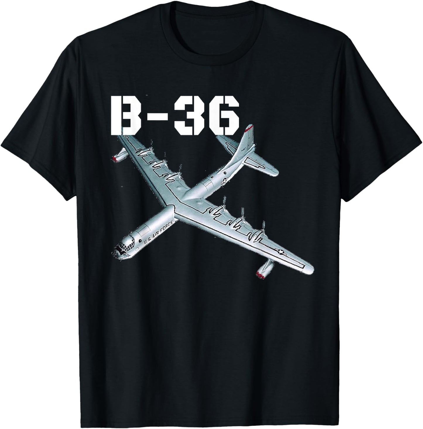 The B-36 Peacemaker bomber. Air Force aviation at its best. T-Shirt - T-Shirt | Black