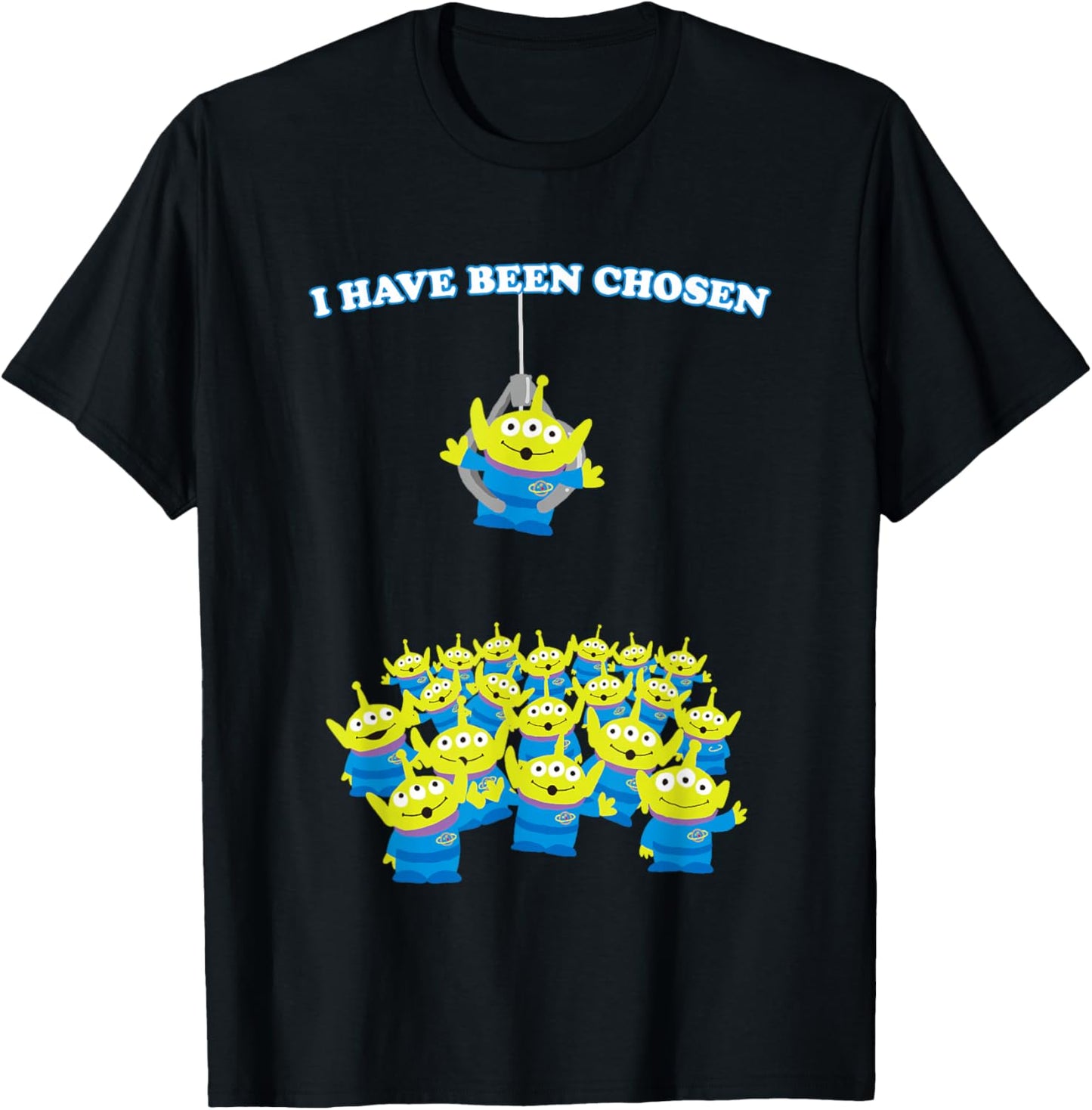 Disney Pixar Toy Story I Have Been Chosen Cute Aliens Logo T-Shirt - T-Shirt | Black