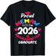Proud Memaw of 2026 Kindergarten Graduate Cute Heart T-Shirt - T-Shirt | Black