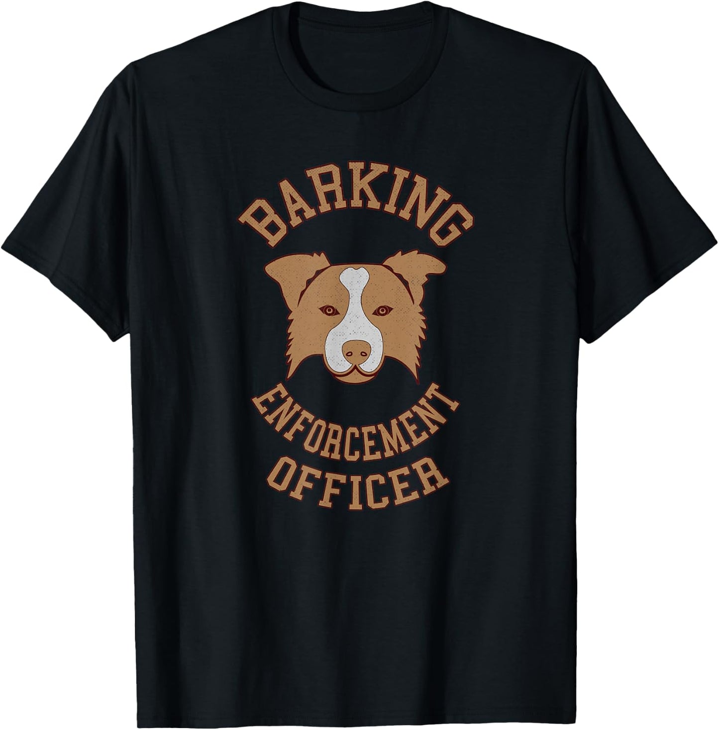 Barking Enforcement Officer - Funny dog design T-Shirt - T-Shirt | Black