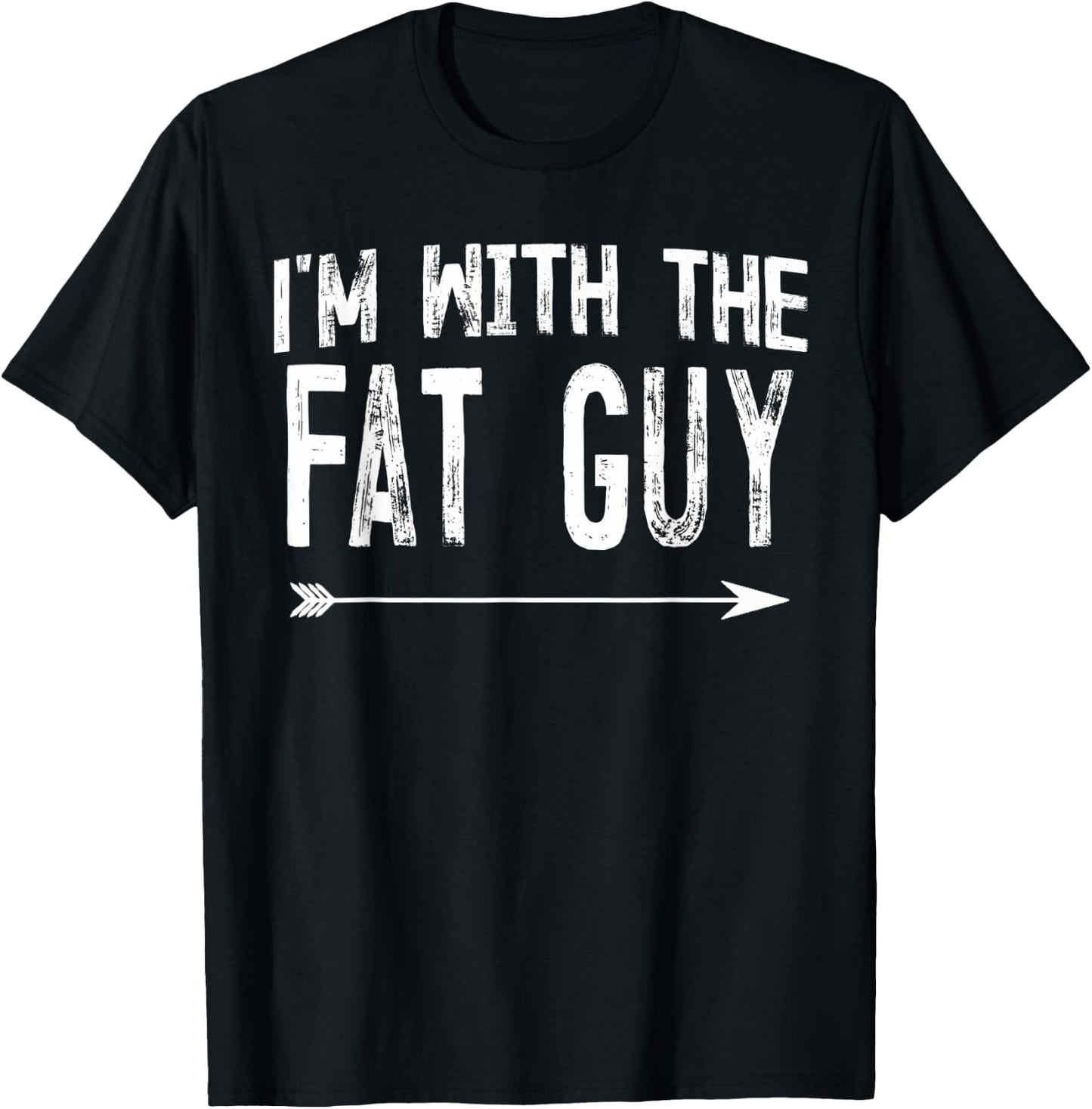 I'm With The Fat Guy Shirts Funny Halloween Couple Costume T-Shirt - T-Shirt | Black