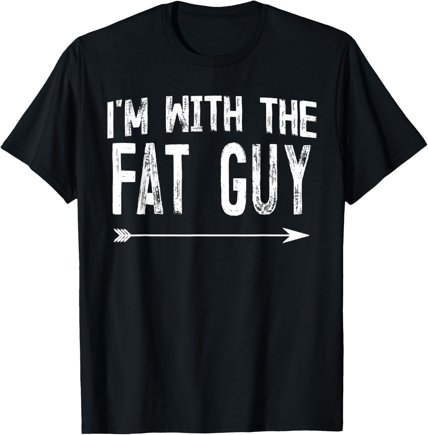 I'm With The Fat Guy Shirts Funny Halloween Couple Costume T-Shirt - T-Shirt | Black
