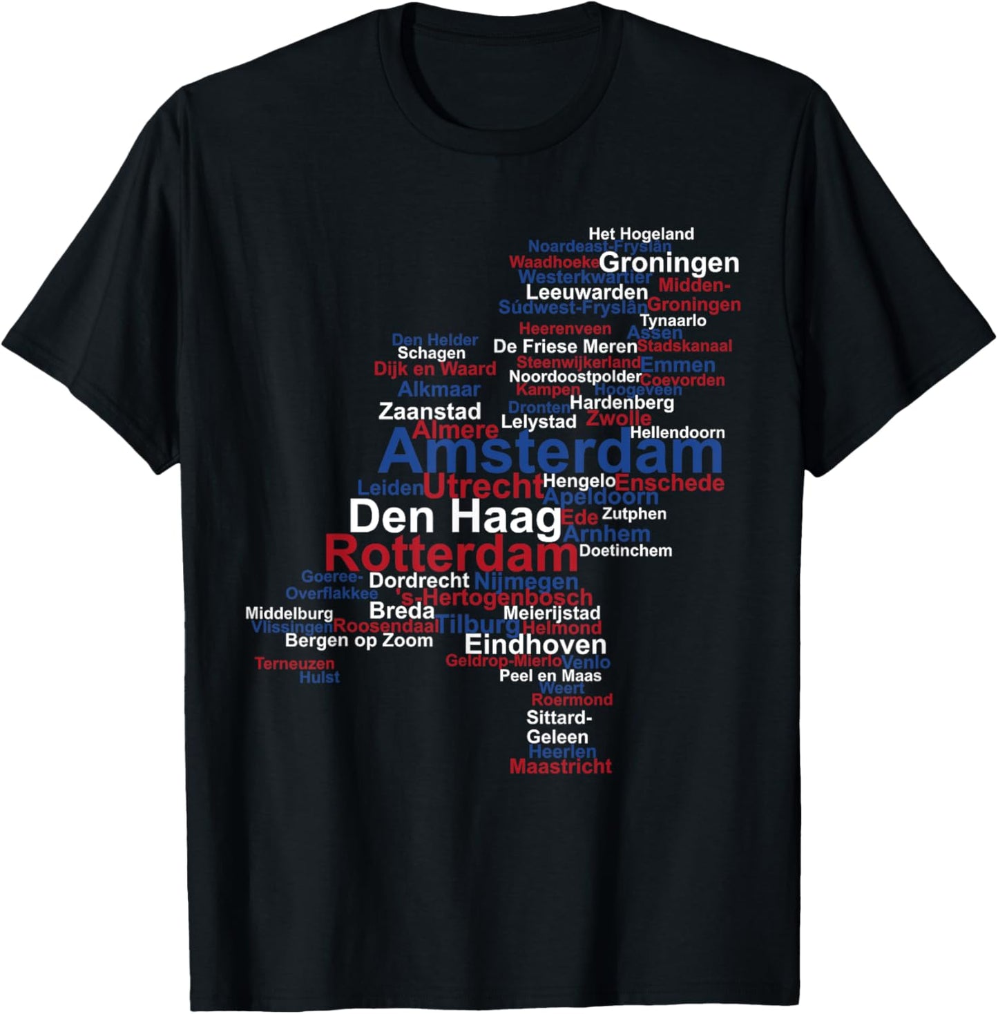 Holland Flag, Holland Travel, Dutch Pride, Netherlands Flag T-Shirt - T-Shirt | Black